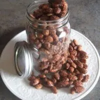 Easy Cinnamon Sugared Almonds, the perfect snack