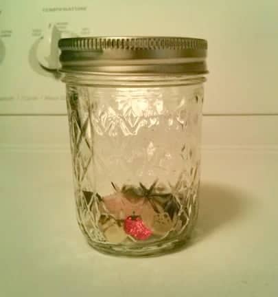 A button jar in the laundry room