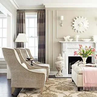 A Living Room in Transitional Style