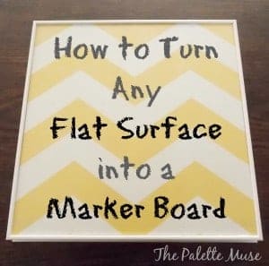 How to turn any flat surface into an erasable marker board