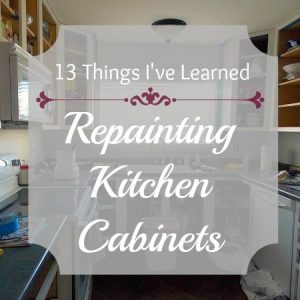 13 Things I've Learned in Repainting my Kitchen Cabinets | ThePaletteMuse.com