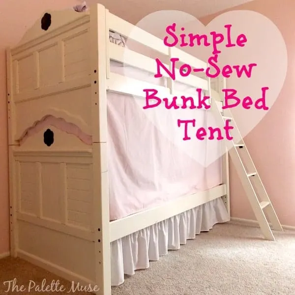 Simple No Sew Bunk Bed Tent The, Bunk Bed With Tent Underneath