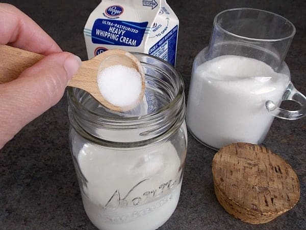 Whipped-Cream-in-Jar-Add-Sugar