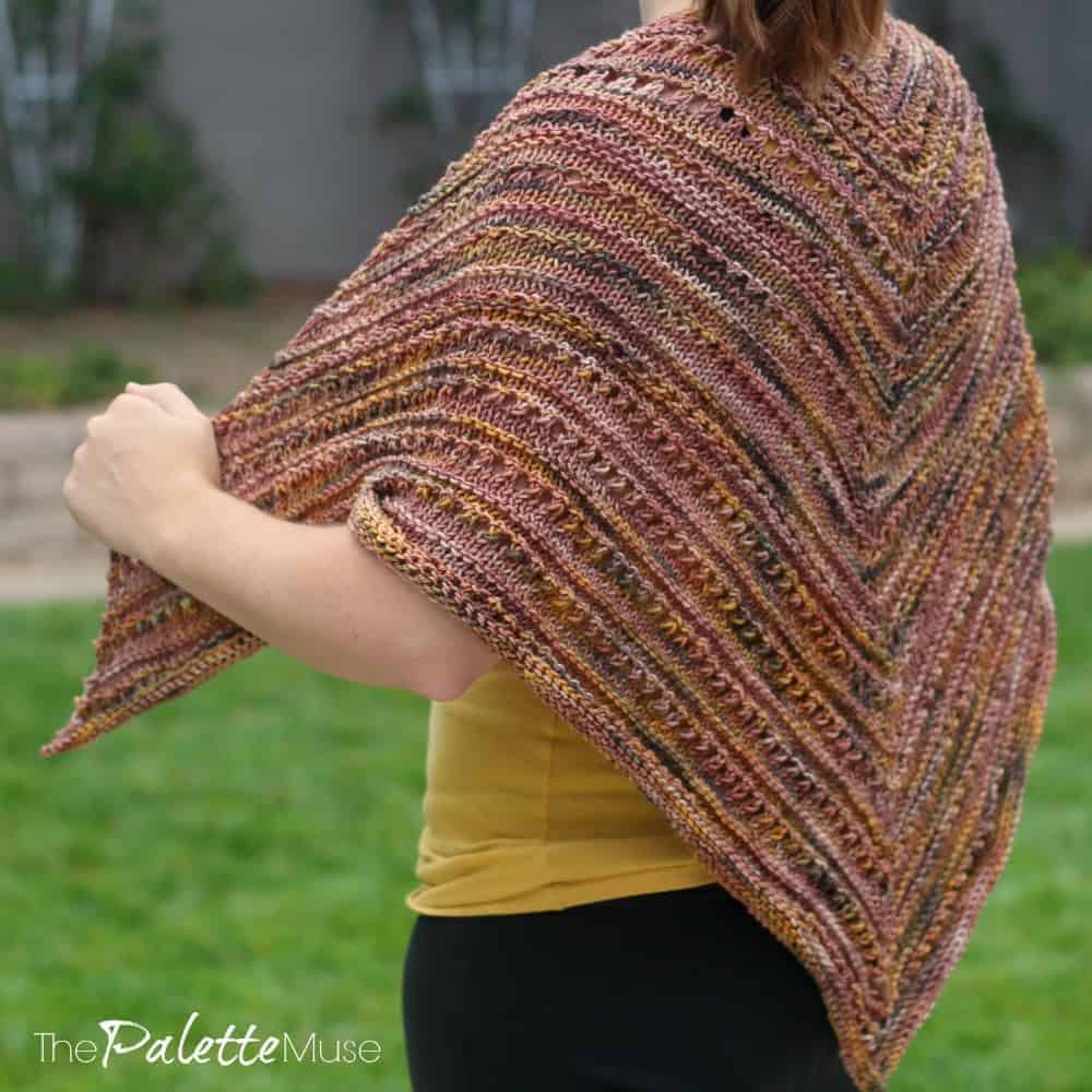 You can knit your own fall shawl with this startup kit from Skeino
