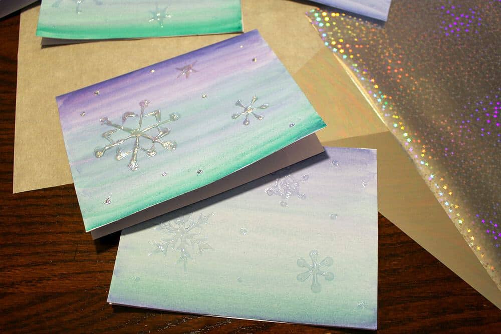 Snowflake-cards-before-after-foil