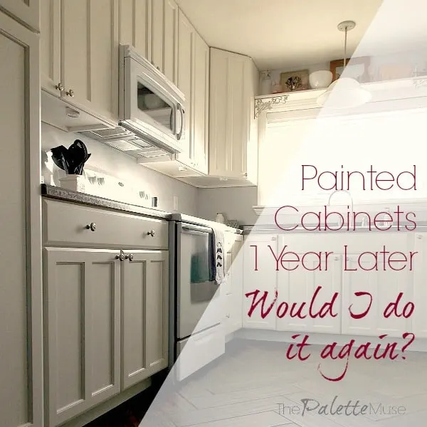 Painted Kitchen Cabinets One Year Later, Long Lasting Kitchen Cabinet Paint