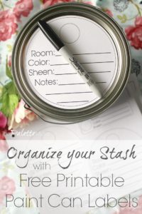 Organize your paint cans with these free printable labels!