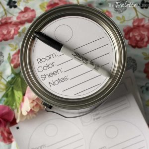 Free printable paint can labels