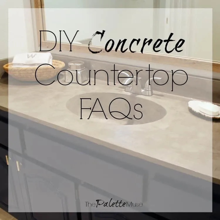 All the Frequently Asked Questions about my DIY Concrete Countertops