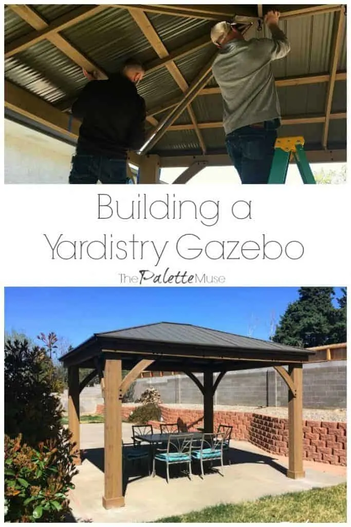 Building a Yardistry 12x14 Gazebo in our backyard