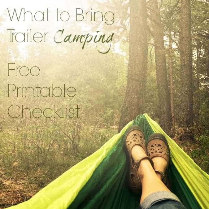 Trailer Camping Checklist Free Printable