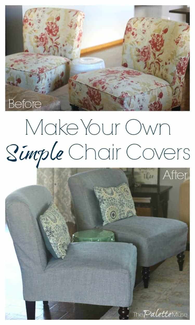 How To Make Your Own Simple Chair Covers The Palette Muse