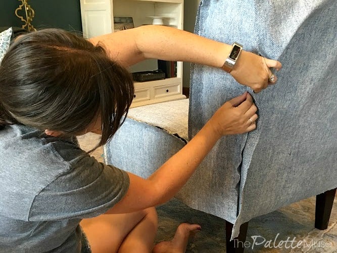 Recycled Denim Kid's Chair Covers - Paging Fun Mums