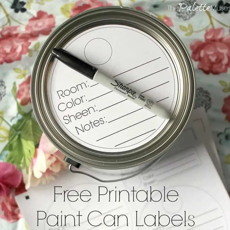 Keep your paint cans organized with these handy labels! #freeprintable #organizing #paint