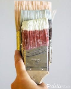 Using the right tools will make your painting job so much easier! #colorpalette #paintbrush #diytools