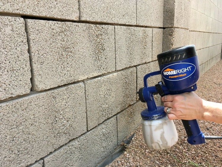 From Boring Concrete Wall to Pretty Painted Patio The Palette Muse