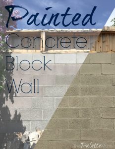 Give new life to your old concrete block wall with paint! #concrete #painting #homehacks