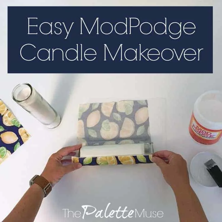 How to make your own decorative candles, the easy way! #modpodge #candles #easycrafts
