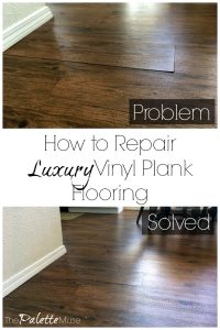 Is your luxury vinyl plank flooring peeling up? Here's how to fix it, and it's easier than you might think! #flooring #diyprojects #luxuryvinyl