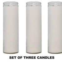 Clear Glass Candles 3 Pack