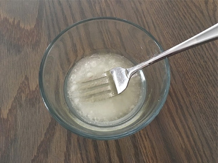 Egg Replacer mixture of oil, water, and baking powder
