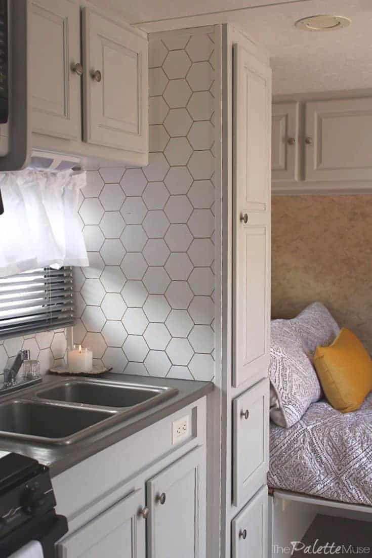 How to Paint Laminate Cabinets without Sanding - The Palette Muse