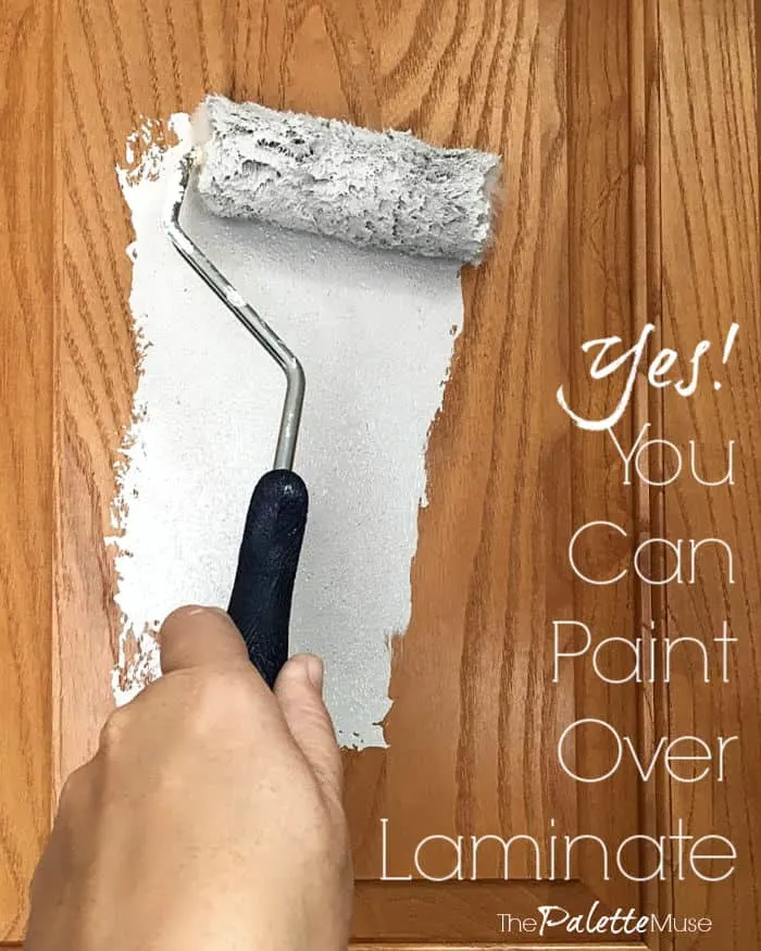 Paint Laminate Cabinets Without Sanding, How To Paint Over Brown Furniture White Without Brush Marks