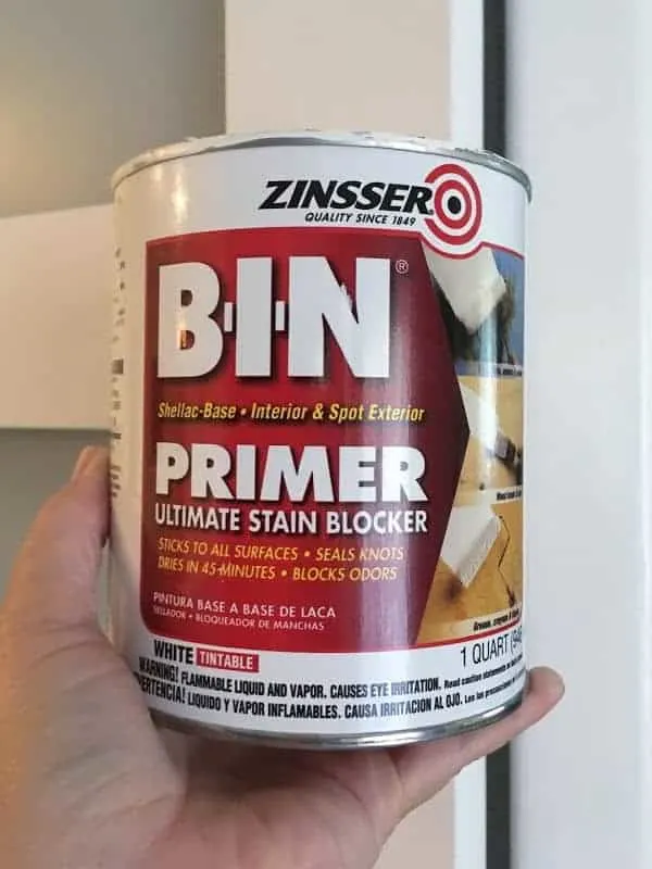 A can of Zinsser BIN primer