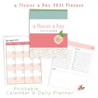 A Flower A Day Printable Planner 2021