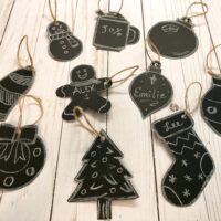 Chalkboard Ornaments How To