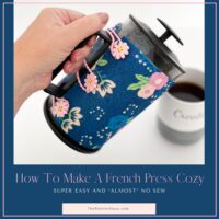 How to make a french press cozy