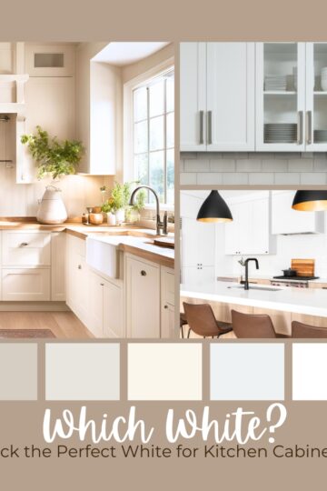 Which white? Pick the perfect white for kitchen cabinets.