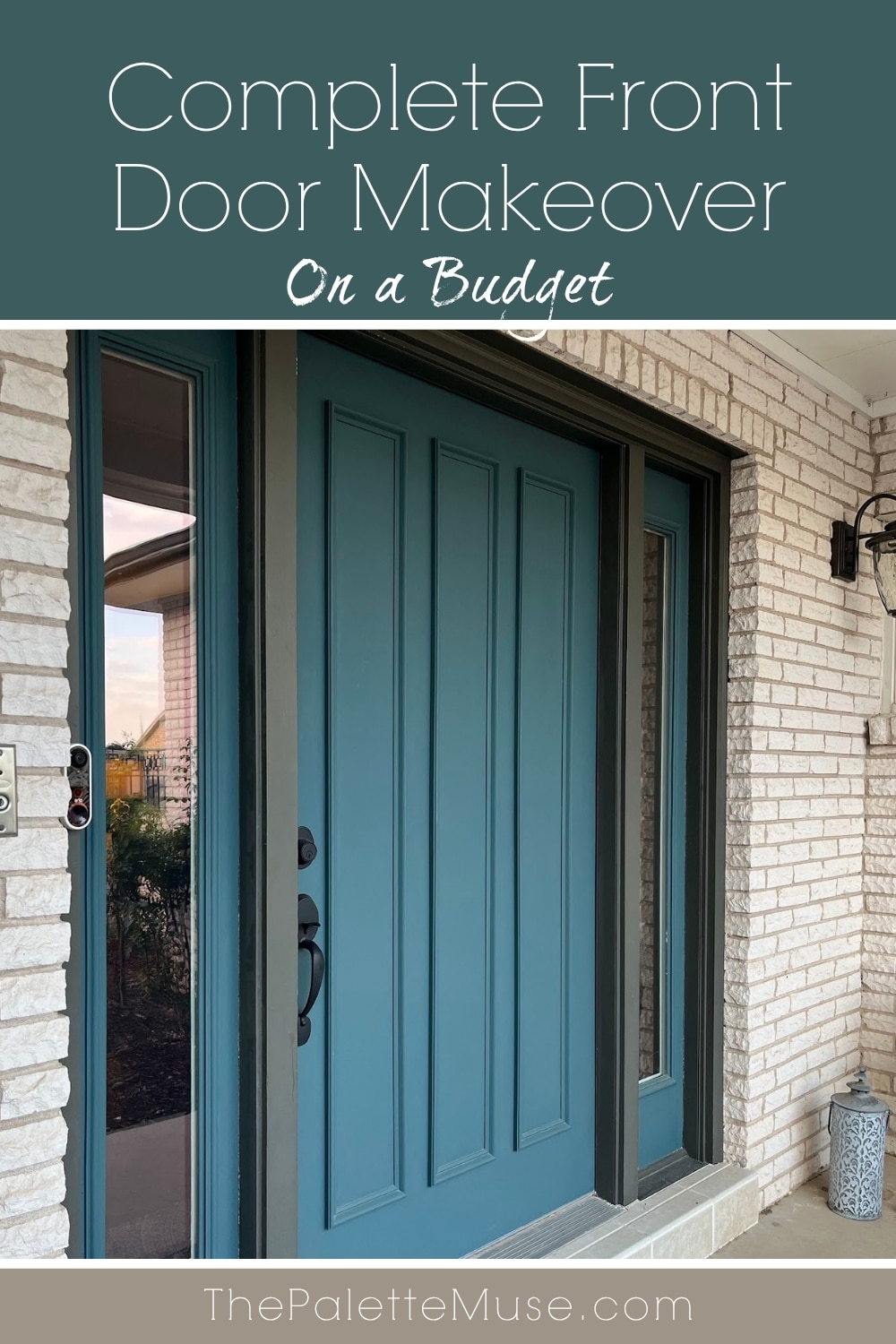 Complete Front Door Makeover on a Budget